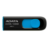 ADATA AUV128-128G-RBE - MEMORIA ADATA 128GB USB 3.2 UV128 RETRACTIL NEGRO-AZUL (AUV128-128G-RBE)