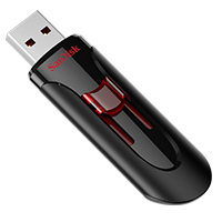[SDCZ600-064G-G35] SANDISK SDCZ600-064G-G35 - MEMORIA SANDISK 64GB USB 3.0 CRUZER GLIDE Z600 NEGRO C/ROJO SDCZ600-064G-G35