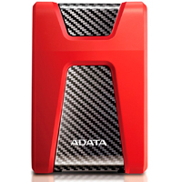 ADATA AHD650-1TU31-CRD - DISCO DURO EXTERNO ADATA HD650 1TB PORTATIL 2.5 USB 3.2 WINDOWS MAC LINUX CONTRAGOLPES COLOR ROJO AH
