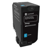 LEXMARK 74C4HC0 - TONER LASER LEXMARK 74C4HC0 CYAN, ALTO RENDIMIENTO, HASTA 12000 PAGINAS, PARA CS725