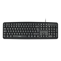 [PC-201038] PERFECT CHOICE PC-201038 - TECLADO ALAMBRICO RESISTENTE A SALPICADURAS Y DERRAMES TECLAS DE MEMBRANA CONECTOR USB PERFECT CHOIC
