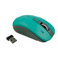 [PC-044819] PERFECT CHOICE PC-044819 - MOUSE INALAMBRICO OPTICO 800 A 1600 DPI SIMETRICO DONGLE USB PERFECT CHOICE ESSENTIAL - TURQUESA