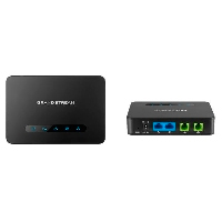 GRANDSTREAM HT812 - ATA GRANDSTREAM HT812 | 2 PUERTOS FXS 2 CUENTAS SIP CON 2 PUERTOS DE RED GIGABIT CON ROUTER INTEGRAD