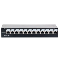 INTELLINET 720618 - PANEL PARCHEO,INTELLINET,720618, CAT 5E, 12 PTOS ESCRITORIO C/BLOQUEO