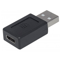 MANHATTAN 354653 - ADAPTADOR,MANHATTAN,354653, USB-C V2.0, AM-CH NEGRO