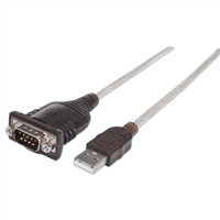 MANHATTAN 151856 - CONVERTIDOR USB A SERIAL DB9M 0.45 M 256 KBP MANHATTAN