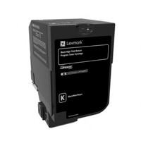 LEXMARK 74C4HK0 - TONER LASER LEXMARK 74C4HK0 NEGRO, ALTO RENDIMIENTO, HASTA 20000 PAGINAS, MODELOS CS725DE ,CS720DE