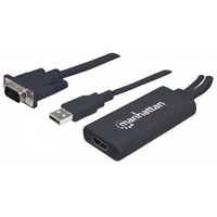 [152426] MANHATTAN 152426 - CONVERTIDOR VIDEO,MANHATTAN,152426, SVGA+AUDIO USB A HDMI