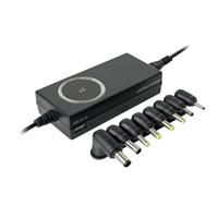 [PC-240747] PERFECT CHOICE PC-240747 - CARGADOR UNIVERSAL INTELIGENTE CON PUNTAS INTERCAMBIABLES Y PUERTO USB PERFECT CHOICE - NEGRO