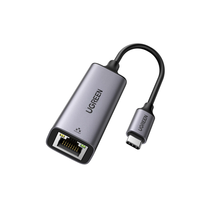 [50737] Adaptador de Red USB-C 3.1 (5 Gbps) a RJ45 | Thunderbolt 3 | Admite 10/100/1000 Mbps | Chip Inteligente | Amplia Compatibilidad | Caja de Aluminio | Longitud del cable 10 cm.