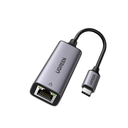 Adaptador de Red USB-C 3.1 (5 Gbps) a RJ45 | Thunderbolt 3 | Admite 10/100/1000 Mbps | Chip Inteligente | Amplia Compatibilidad | Caja de Aluminio | Longitud del cable 10 cm.