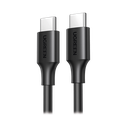 Cable USB-C a USB-C | 1 Metro | Carga Rápida de hasta 60W | Transferencia de datos de 480 Mbps | PD3.0 | QC 4.0/3.0/2.0 | FPC | AFC | Duradero y Flexible| Caja ABS | Cubierta de TPE | Color Negro.