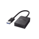 Lector de tarjetas USB-A 3.0 a MicroSD (TF) / SD | 5Gbps | Soporta hasta 2TB | Soporta Windows/Mac OS/Linux/Android | Lectura de Tarjetas Simultánea | No Requiere Controlador | Cable de 15cm.