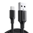 Cable USB-A a USB-C | 2 Metros | Carga y Sincronización de Datos | Carga Rápida 60W | Datos 5 Gbps | QC 3.0/2.0 | FPC | AFC | Protección Integrada | Duradero y Flexible| Caja ABS | Cubierta de TPE | Color Negro.