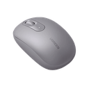 Mouse Inalámbrico 2.4G 800/1200/1600/2400 DPI | Función de 3 botones | Alcance 10m | Silencioso |  Ergonómico | Anti-caída y Anti-interferencias | Batería Alcalina AA incluida  | Color Grey.