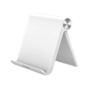 Soporte de Escritorio para Tablet /  Ajustable de 0° a 100° / Goma Antiarañazos / Antideslizante / Amplia Compatibilidad con dispositivos de 4'' a 13'' / Plegable / ABS / Color Blanco