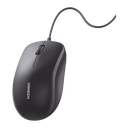 Mouse Óptico USB | Cable USB de 1.5 metros | 3 Botones | 1200DPI | Diseño Ergonómico | Silencioso | Color Negro | Windows / MacOS / Linux / Chrome y otros | También Compatible con  DVR / NVR.
