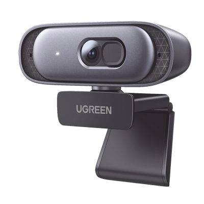 Cámara Web 2K con Micrófono Integrado | Cancelación de Ruido | Corrección de Luz Automática | Vista Amplia de 91° | Rotación Flexible de 360° | Cubierta de privacidad | Incluye Cable USB de 2M.