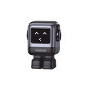 Cargador Mini GaNRobot 30W serie UNO | 1 USB-C de Carga Rápida | Tecnología GaN II | Multiprotocolo PD/QC/SCP/FCA | Carga Inteligente | Pantalla LED | Zapato Magnético Extraíble | Thermal Guard | Color Negro.