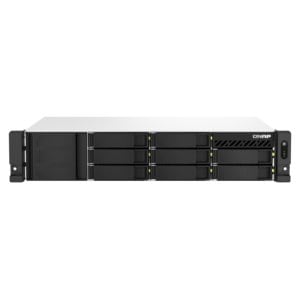 NAS QNAP RACK 8 SLOTS 2PSU 4G B RAM EXP+5GB FLASH PROC AMD RYZEN