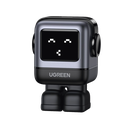 Cargador Mini GaNRobot 30W serie UNO | 1 USB-C de Carga Rápida | Tecnología GaN II | Multiprotocolo PD/QC/SCP/FCA | Carga Inteligente | Pantalla LED | Zapato Magnético Extraíble | Thermal Guard | Color Negro.