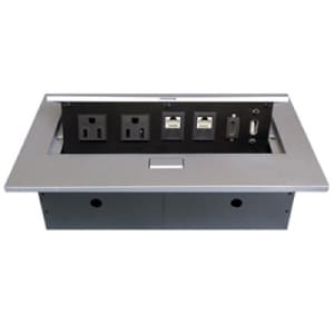 CAJA PARA MESA: HDMI, USB, RJ45 CAT6 BROBOTIX 171224