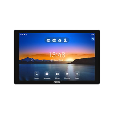 [I507W] Monitor Audio/Video  IP/SIP para interior, Wi-Fi, pantalla táctil de 10.1", Apertura remota