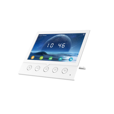 [I52W] Monitor IP/SIP para interior, Wi-Fi, pantalla a color de 7", audio de 2 vías, PoE, 8 interfaces de entrada de alarma.