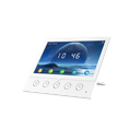 Monitor IP/SIP para interior, Wi-Fi, pantalla a color de 7", audio de 2 vías, PoE, 8 interfaces de entrada de alarma.