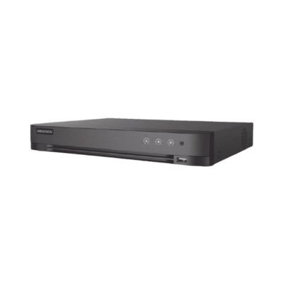 [IDS-7216HQHI-M1/H/XT] DVR 16 Canales TURBOHD + 8 Canales IP / 5 Megapixel Lite - 3K Lite / Salida Independiente HDMI - VGA / Audio de Dos Vías por Coaxitron / Reconocimiento Facial / ACUSENSE (Evista falsas alarmas) / 1 Bahía de Disco Duro / Salida de Video en Fu