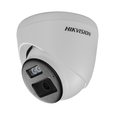 [DS-2CE78D0T-LTS] [Audio Bidireccional + Dual Light + ColorVu] Turret TURBOHD 2 Megapixel (1080p) / Lente 2.8 mm / 40 mts IR EXIR + 40 mts Luz Blanca / Micrófono y Bocina Integrado / Exterior IP67 / dWDR