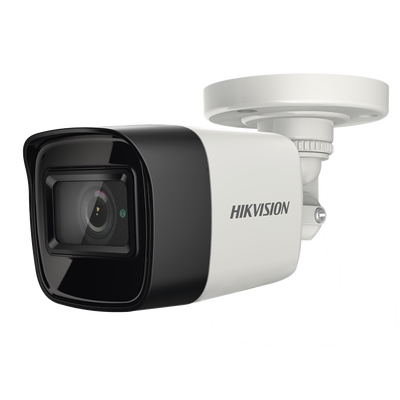 [DS-2CE16U0T-ITF] Bala TURBOHD 4K (8 Megapixel) / Gran Angular 102° / Lente 2.8 mm / Exterior IP67 / IR EXIR 30 mts / dWDR / Metal