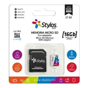 Memoria Micro SD Stylos STMS161B