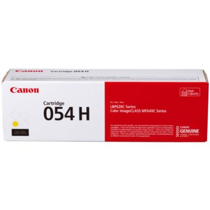 Tóner Canon 054H 2300 Páginas Color Amarillo