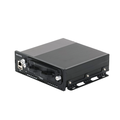 NVR Móvil de 4 Canales de 2 Megapixel / 4 PoE + 4 vía Switch Extendible / 2 Bahías de Disco Duro / Incluye Modulo GPS / conector RJ45