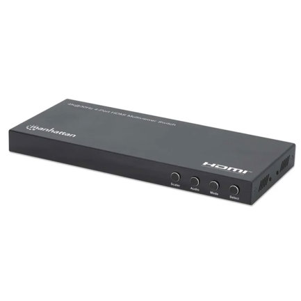 Switch multiviewer HDMI Manhattan de 4 puertos 4K
