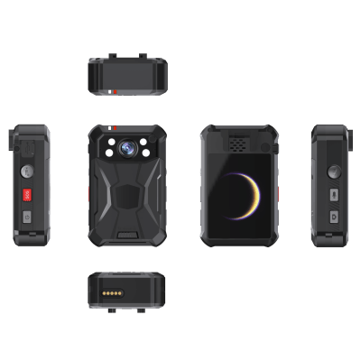 Body Camera Portátil / Grabación a 2K / Pantalla 2.4" LCD / IP68 / H.265 / 64GB de Almacenamiento / GPS / WIFI / 3G y 4G / Fotos de Hasta 40 Megapixel / Micrófono Integrado