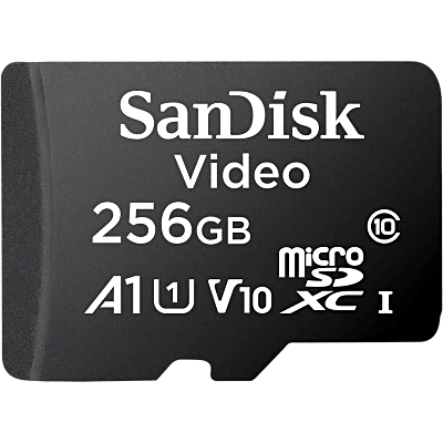 [SDSDQAS5-256G-BP] Memoria microSD SanDisk 256GB / Alta Resistencia / Videovigilancia / Clase 10