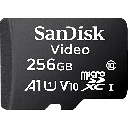 Memoria microSD SanDisk 256GB / Alta Resistencia / Videovigilancia / Clase 10